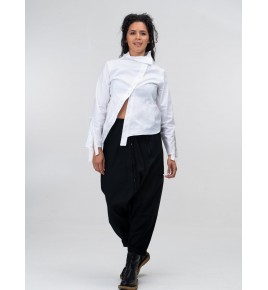 Avant-garde cotton women's long-sleeved top