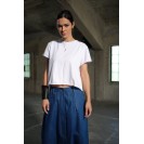 Basic white cotton top