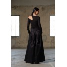 Black off-the-shoulder shirt
