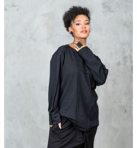 Black top avant-garde clothing
