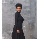 Black turtleneck shirt