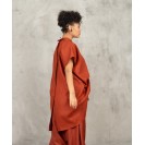 Brick Red Linen Tunic