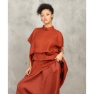 Brick Red Linen Tunic