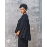 New Women's Black Tunic Top