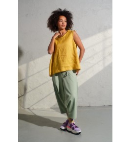 Summer Boho Linen Blouse