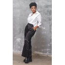 White Linen Top Fashion Outfit