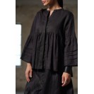 Women's Black Linen Shirt