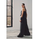 Women's Black Linen Vest