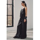 Women's Black Linen Vest