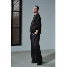 Women's Black Puff Sleeve Cotton Shirt