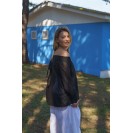 Women's Black Transparent Shirt