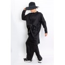 Women's Cotton Shirt Black Avant Garde Clothing