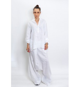 Women's White Linen Shirt
