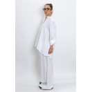 Women's White Linen Shirt