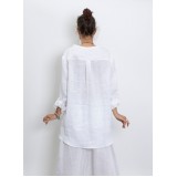 Women's White Linen Shirt