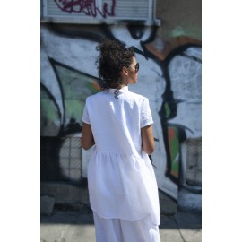Women's White Linen Shirt
