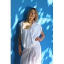 Women's White Organic Linen Shirt