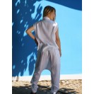 Women's White Organic Linen Shirt