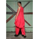 Women's asymmetric linen shirt