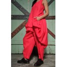 Women's asymmetric linen shirt
