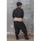 Women's black linen shirt