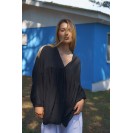 Women's black long sleeve shirt