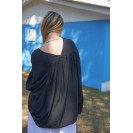 Women's black long sleeve shirt