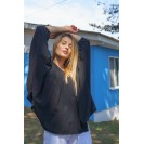 Women's black long sleeve shirt